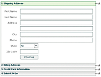 First pane of the Accordion container.