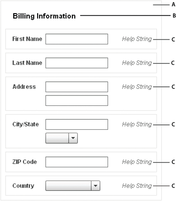 Box container with a horizontal layout and with a vertical layout