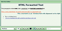 RichTextEditor control with some formatted text